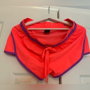 Live love dream medium neon pink shorts